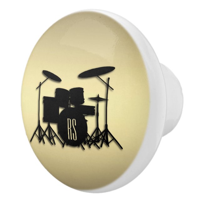 Monogram trumuppsättning Guld Knopp (Höger)