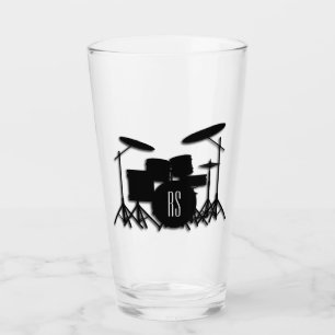 Monogram trumuppsättning Silver Glaskopp