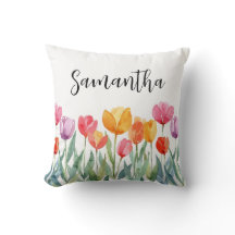 Monogram Tulips Vår blommor Colorful & Cheerful