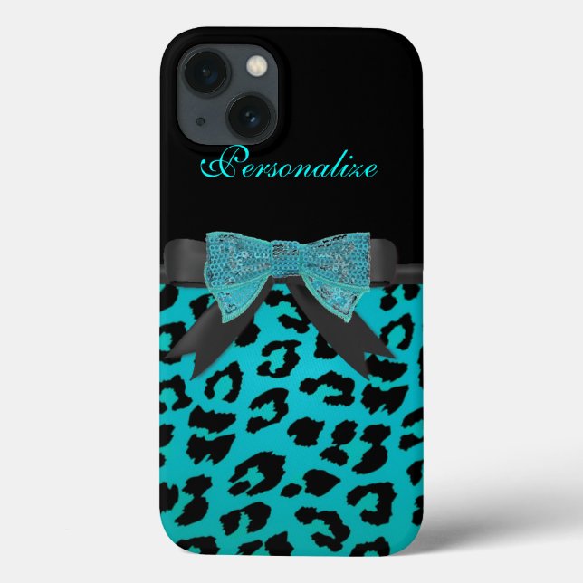Monogram, Turcos Cheetah mönster iPad-fall (Baksida)