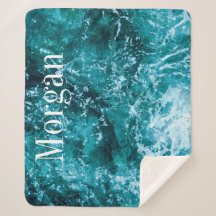 Monogram turkos Beach Ocean Anpassningsbar