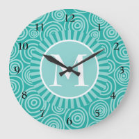 Monogram Turkos White Spiral - Personlig