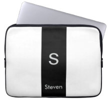 Monogram Tvåtons Modern Svart och Vit
