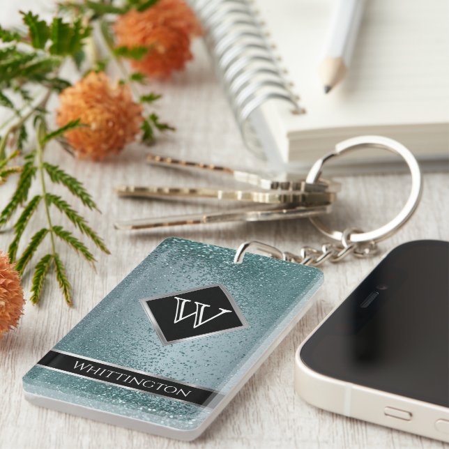 Monogram Twinkle Ombre - Teal (Högra Framsidan)