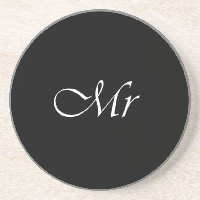 Monogram Underlägg Sandsten (Framsidan)