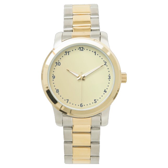 Monogram Unisex Oversix Two Tone Bracelet Armbandsur (Framsida)