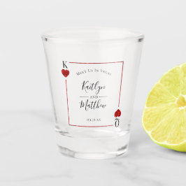 Monogram-uppspelningskort Bröllop spara datum