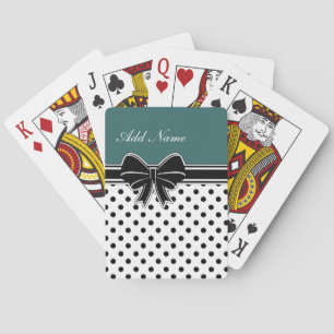 Monogram uppspelningskort med bogblad casinokort
