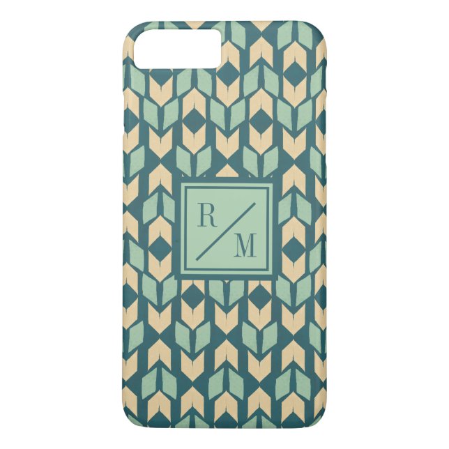 Monogram | utomhus- Geo kliver | den geometriska Case-Mate iPhone Skal (Baksida)