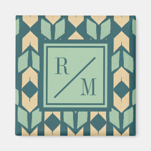 Monogram utomhus- Geo kliver den geometriska Magnet