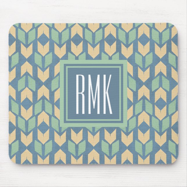 Monogram | utomhus- Geo kliver | den geometriska Musmatta (Framsidan)
