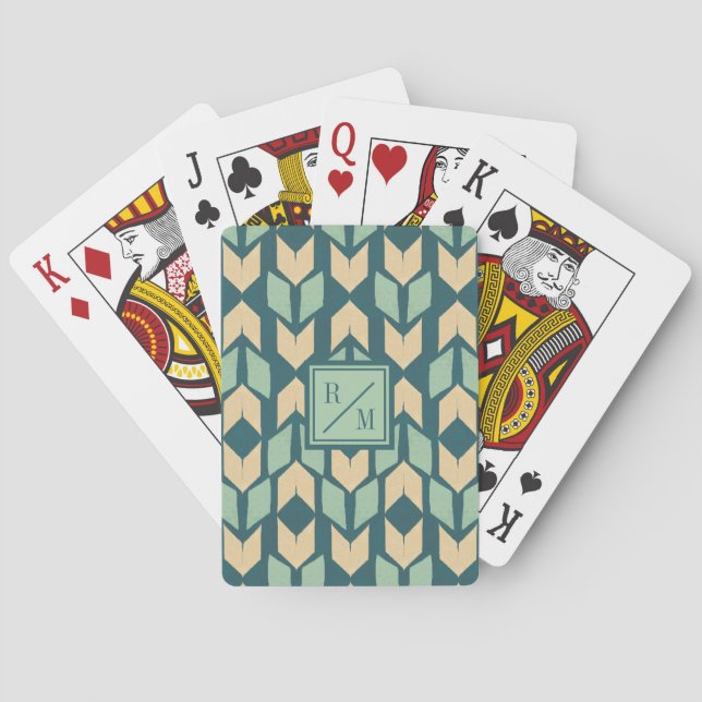 Monogram | utomhus- Geo kliver | den geometriska Spel Kort (Baksidan)