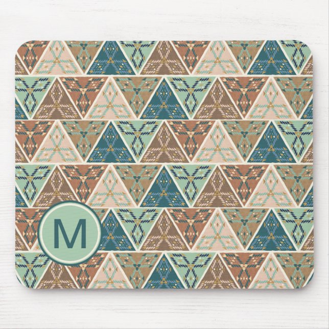 Monogram | utomhus- Geo kliver | det geometriska Musmatta (Framsidan)