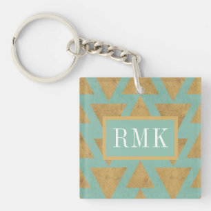 Monogram utomhus- Geo kliver det guld- &