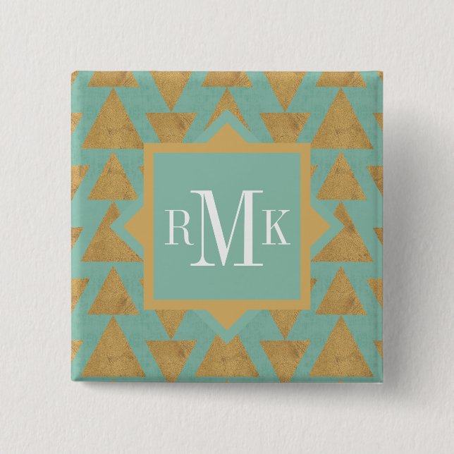 Monogram | utomhus- Geo kliver det | guld- & Knapp (Framsida)