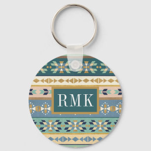 Monogram   utomhus- Geo kliver   det indiska Nyckelring