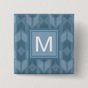 Monogram utomhus- Geo kliver mönster för den Knapp