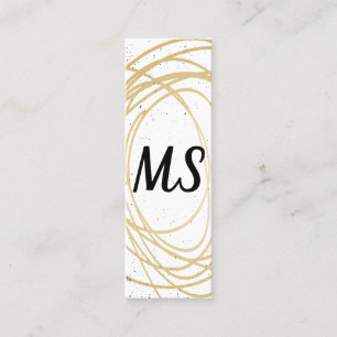Monogram/Uttryckligt Mini Visitkort