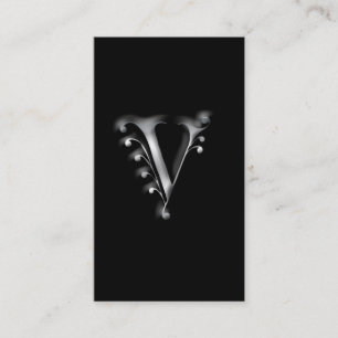 Monogram V-affärskort Visitkort