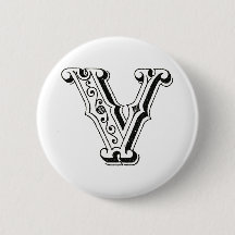 Monogram V, Brev V, Alphabet V, Black and White