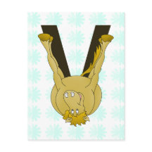 Monogram V Cute Horse Personlig