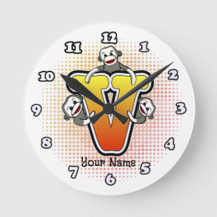 Monogram V Sock monkey klocka