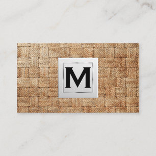 Monogram Våg Visitkort