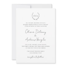 Monogram Vapensköld för andning Photo Elegant bröl