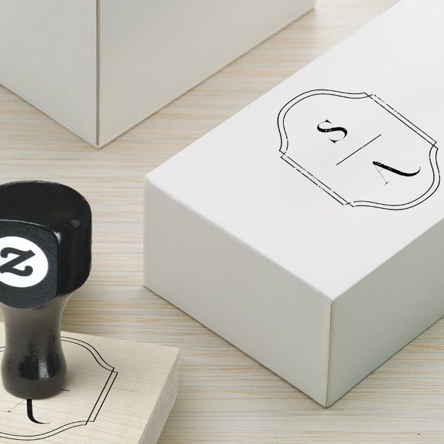 Monogram-Vapensköld för Anpassningsbar med minimal Stämpel (Skapare uppladdad)