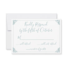 Monogram Vapensköld Guld Dusty blue Bröllop OSA