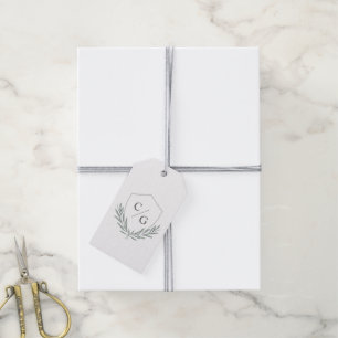 Monogram Vapensköld med Tack av utandningsluft av Presentetikett