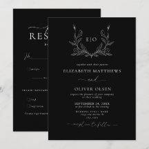 Monogram-Vapensköld | Modern minimalistisk Bröllop