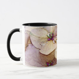 Monogram vattenfärgsblomma Flower Coffee Mugg