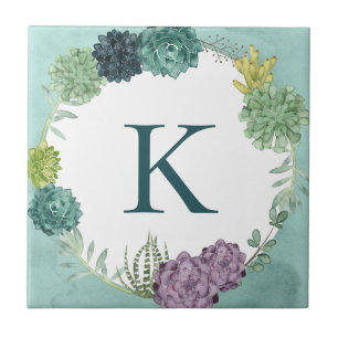 Monogram Växtlycka Gummor köper Pl Kakelplatta