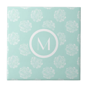 Monogram  Växtlycka  Pastellockuperad Patt Kakelplatta
