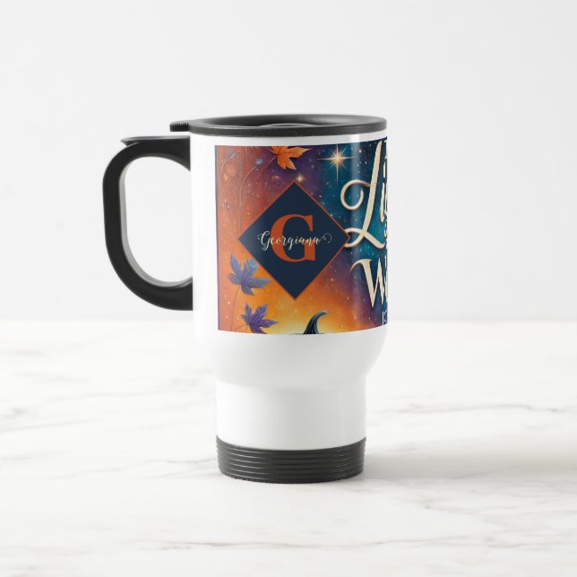 Monogram Vibrant Christian Halloween Bible Verse Resemugg (Vänster)