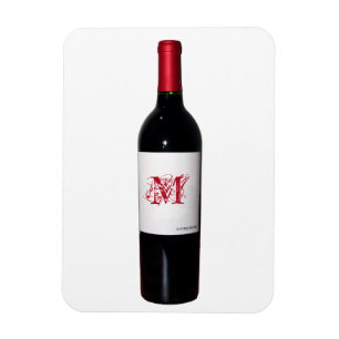 Monogram Vin Flaska Flexi Magnet
