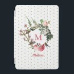 Monogram Vintage Blommigt och Polka dots för fågel iPad Mini Skydd<br><div class="desc">En vackert designad blommigt av elegant med blommor och fåglar. Ett monogram är elegant placerat i vintagen ro, blommor och grönt. Det anpassade namn placeras under kranen och grönt polka dots i bakgrunden skapande en elegant och klassad stil. Perfekt gåva till mammor att bli, babyduschar, julklappar, dagis eller gåva till...</div>