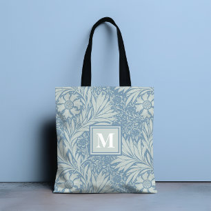 Monogram Vintage Blue-Blommönster Tygkasse