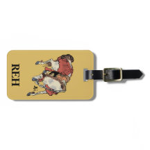 Monogram Vintage Japansk Häst på Immat Gul
