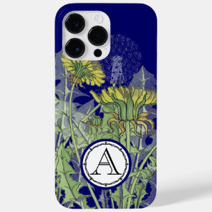 Monogram Vintage Modern Dandilion Flower iphone