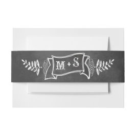 Monogram Vintage Modern kretskort Band För Inbjudningskort