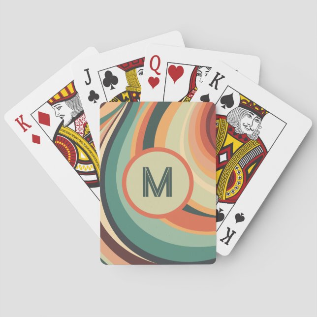 Monogram Vintage Wave Rand Casinokort (Baksidan)