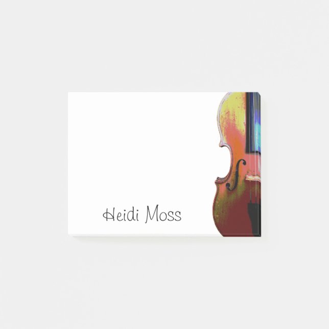 Monogram Violinist Post-it Block (Framsida)