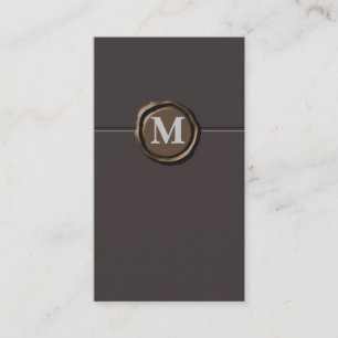 Monogram visitkort