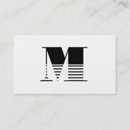 Monogram Visitkort