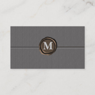 Monogram visitkort