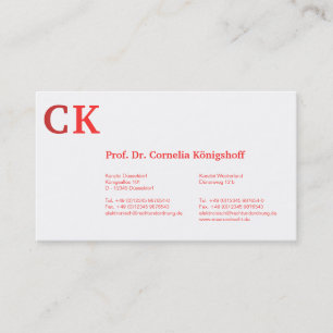 Monogram Visitkort