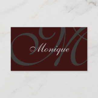 Monogram Visitkort