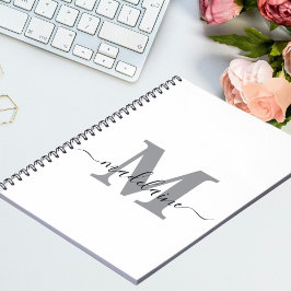 Monogram vit Anpassningsbar för bärbara datorer, i Anteckningsbok